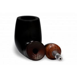 Cachimbo Bertoldi Anel Madeira Preto com Filtro Permanente